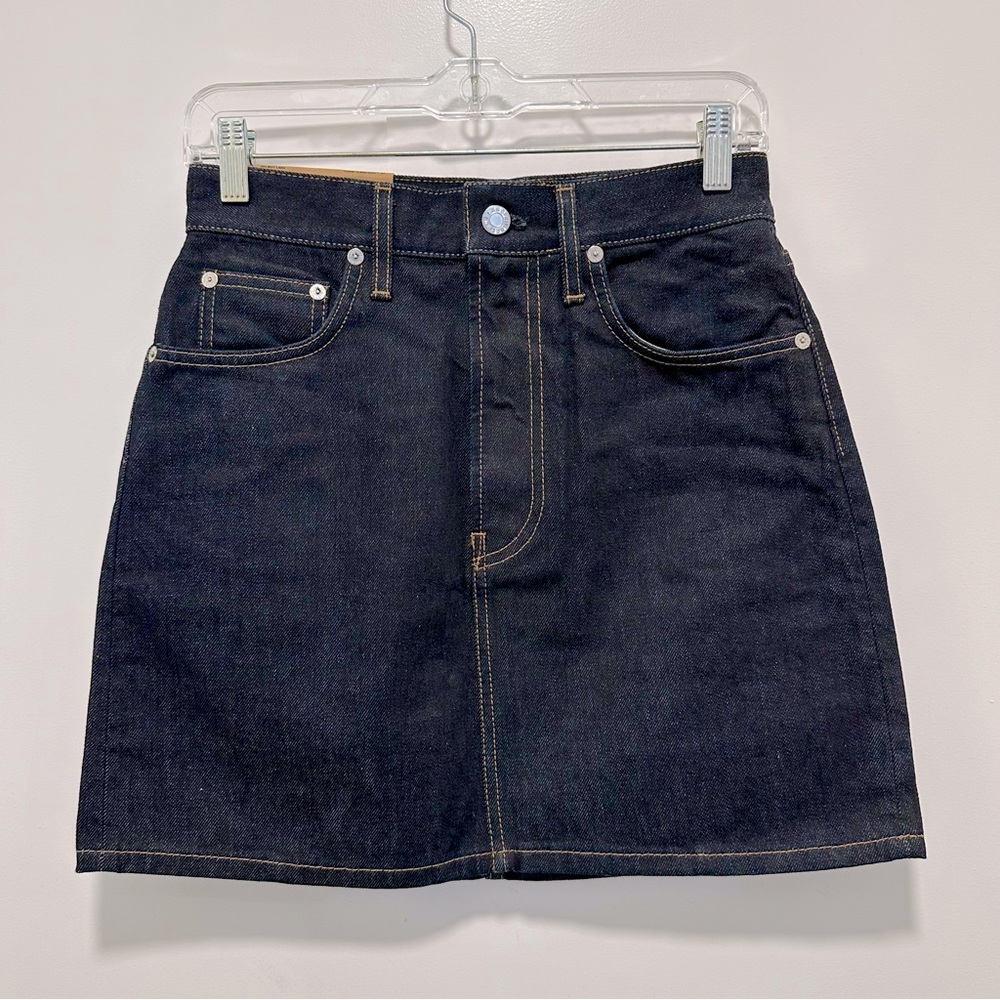 Helmut Lang Dark Denim Skirt